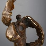 Rănit – sculptură în bronz, artist Liviu Bumbu – Liviu Bumbu – O Galerie de Artă