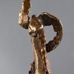 Rănit – sculptură în bronz, artist Liviu Bumbu – Liviu Bumbu – O Galerie de Artă