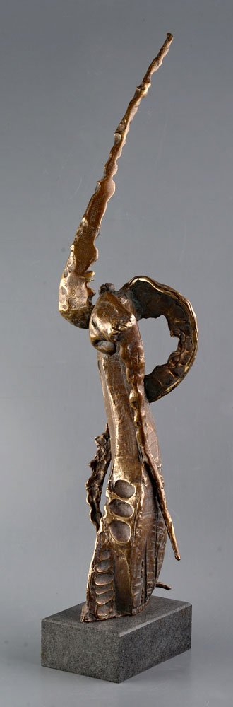 Rănit – sculptură în bronz, artist Liviu Bumbu – Liviu Bumbu – O Galerie de Artă