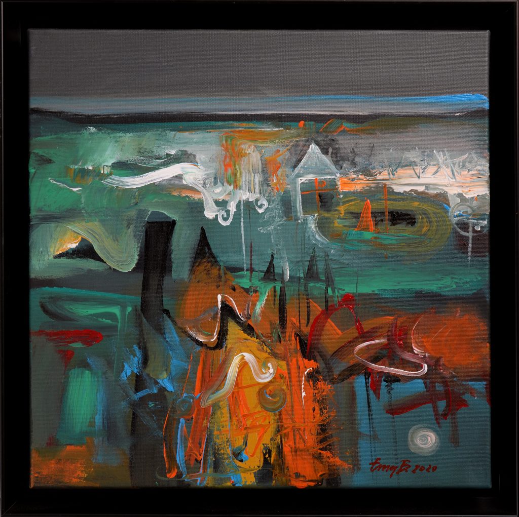 Relevanță – pictură în acrilic, artist Emanuel Bumbu – Emanuel Bumbu – O Galerie de Artă