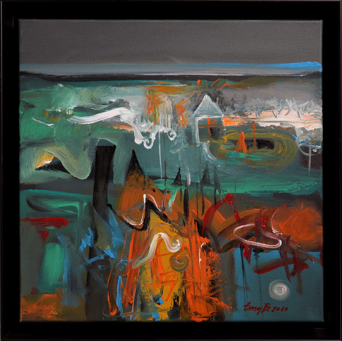 Relevanță – pictură în acrilic, artist Emanuel Bumbu – Emanuel Bumbu – O Galerie de Artă