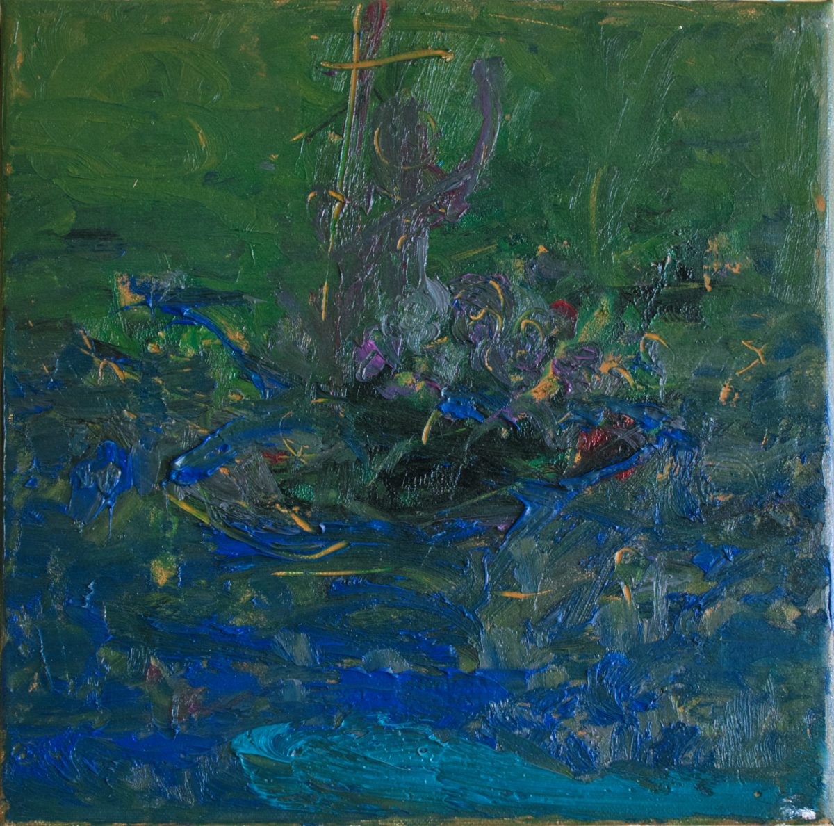Semnul din Verde – pictură în ulei, artist Iurie Cojocaru – Iurie Cojocaru – O Galerie de Artă