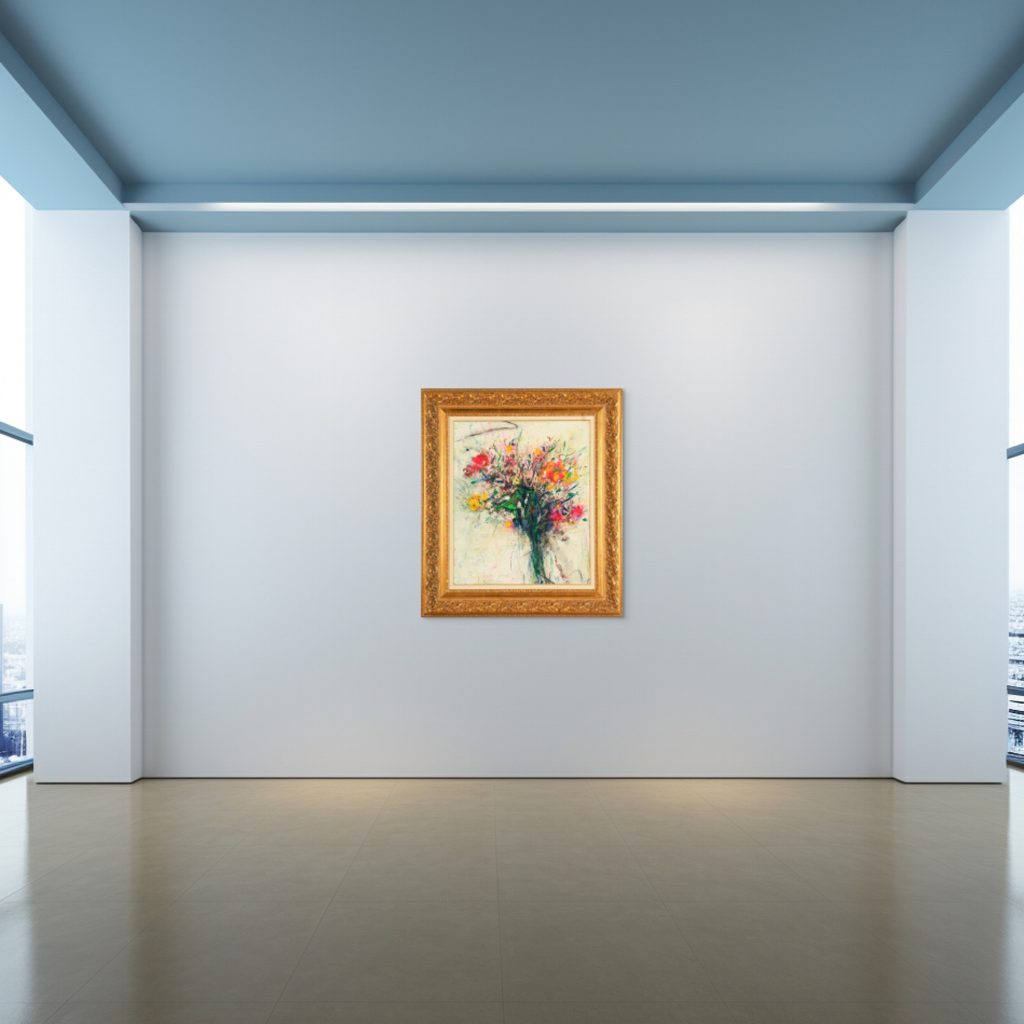 Simfonia florilor – pictură în ulei, artist Iurie Cojocaru – Iurie Cojocaru – O Galerie de Artă