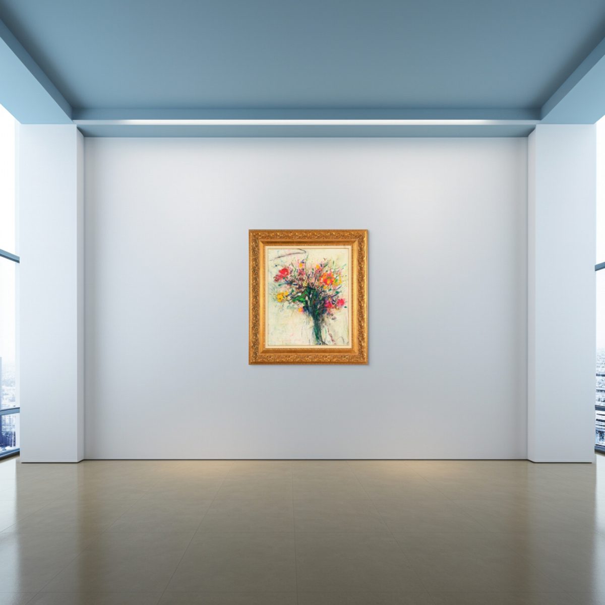 Simfonia florilor – pictură în ulei, artist Iurie Cojocaru – Iurie Cojocaru – O Galerie de Artă