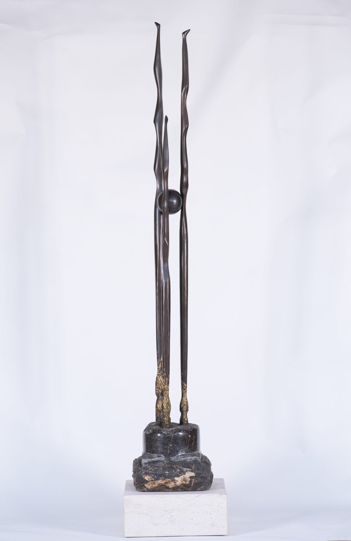 Semințe în apus – sculptură în bronz, artist Liviu Mocan – Liviu Mocan – O Galerie de Artă