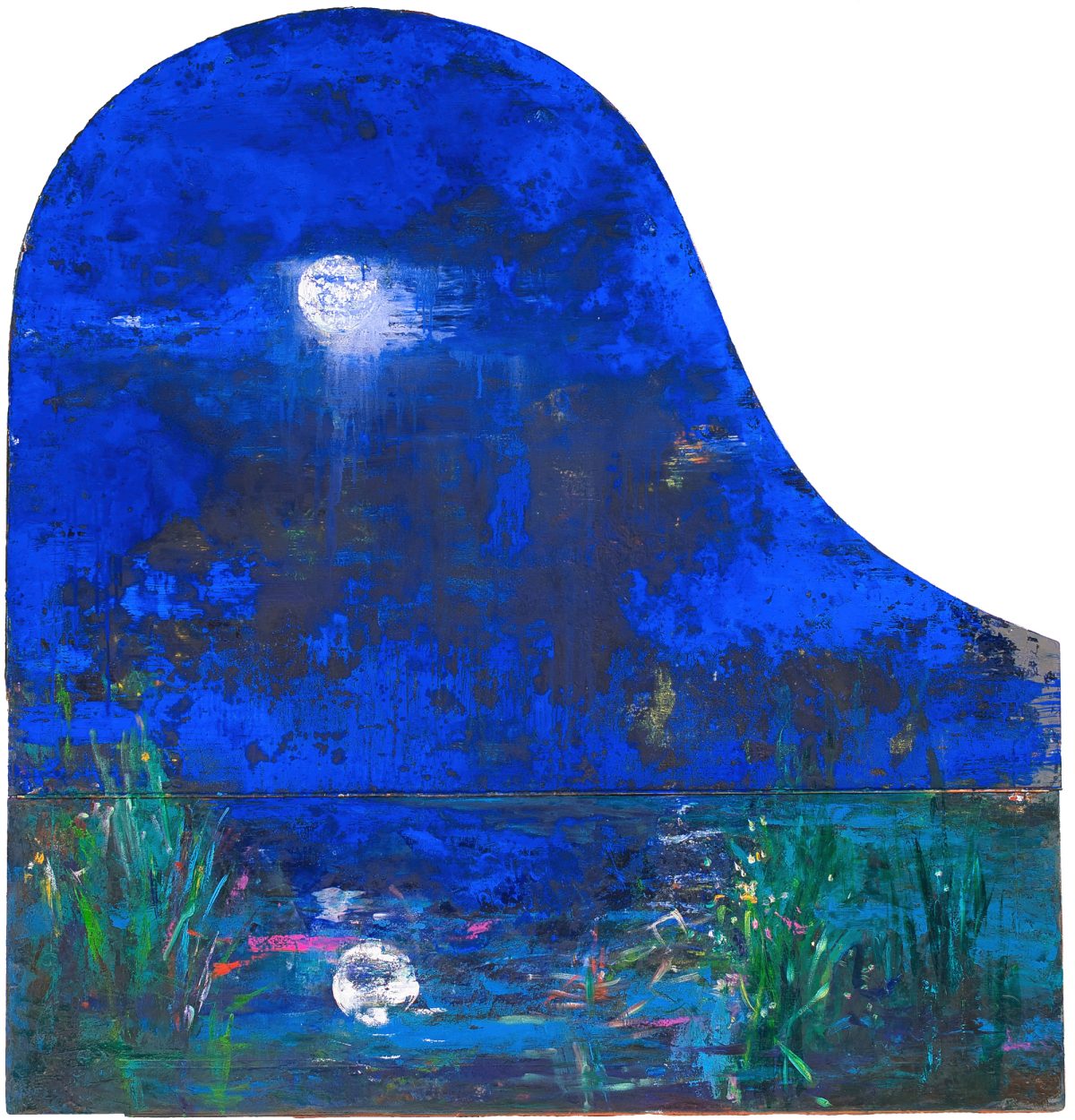 Sonata albastră – pictură în ulei, artist Iurie Cojocaru – Iurie Cojocaru – O Galerie de Artă