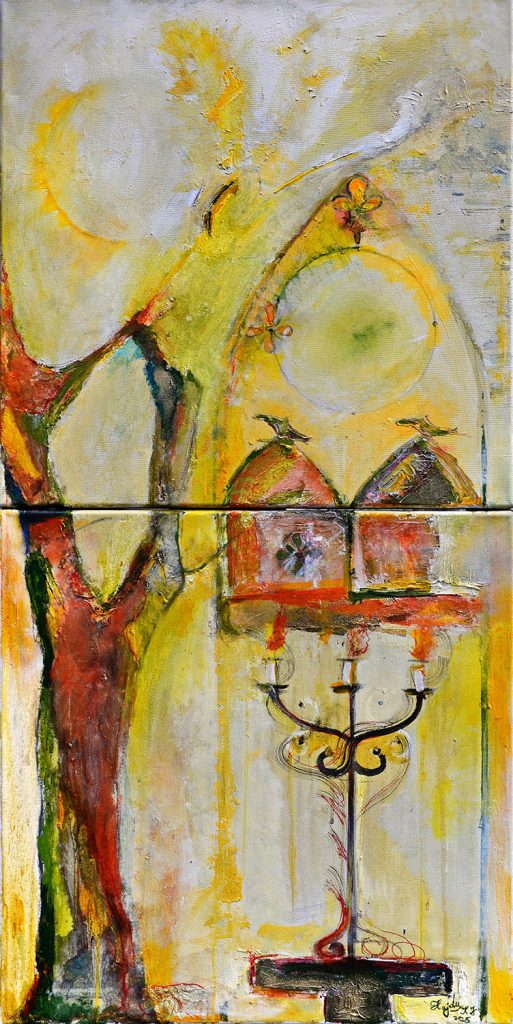 Spre Lumină – pictură în ulei, artistă Katalin Hajdu – Katalin Hajdu – O Galerie de Artă