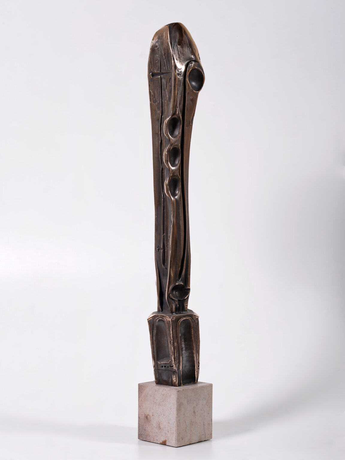 Stâlpnic I – sculptură în bronz, artist Liviu Bumbu – Liviu Bumbu – O Galerie de Artă