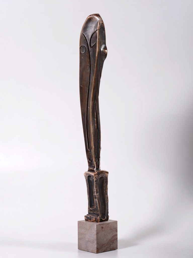 Stâlpnic II – sculptură în bronz, artist Liviu Bumbu – Liviu Bumbu – O Galerie de Artă