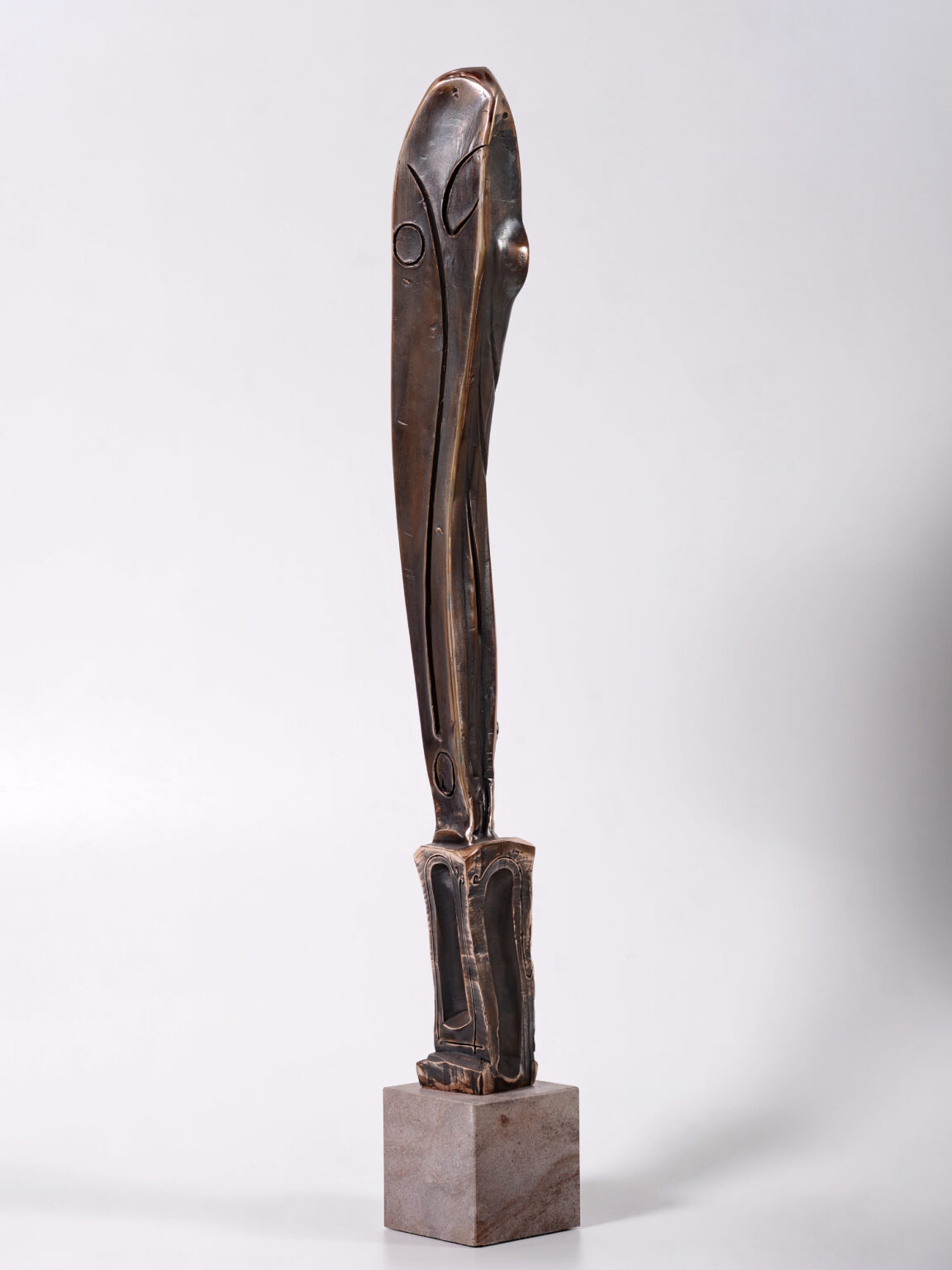 Stâlpnic II – sculptură în bronz, artist Liviu Bumbu – Liviu Bumbu – O Galerie de Artă