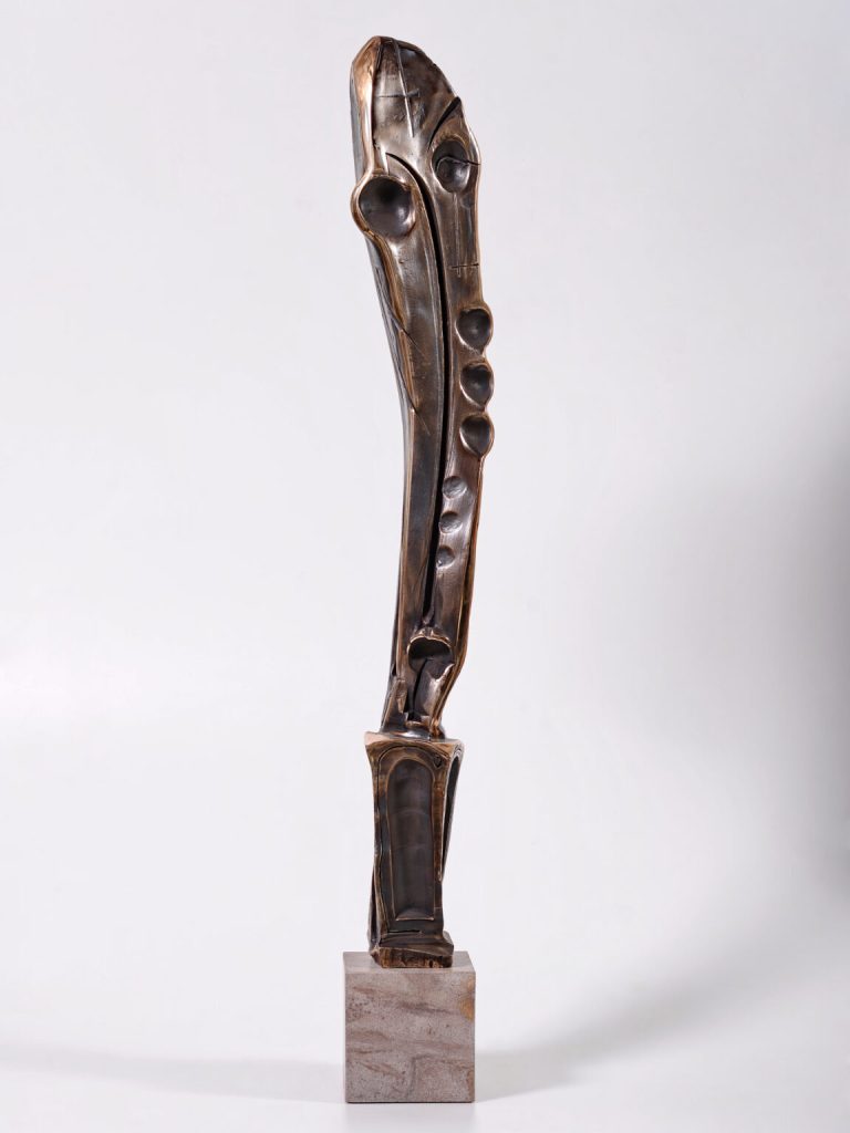 Stâlpnic II – sculptură în bronz, artist Liviu Bumbu – Liviu Bumbu – O Galerie de Artă
