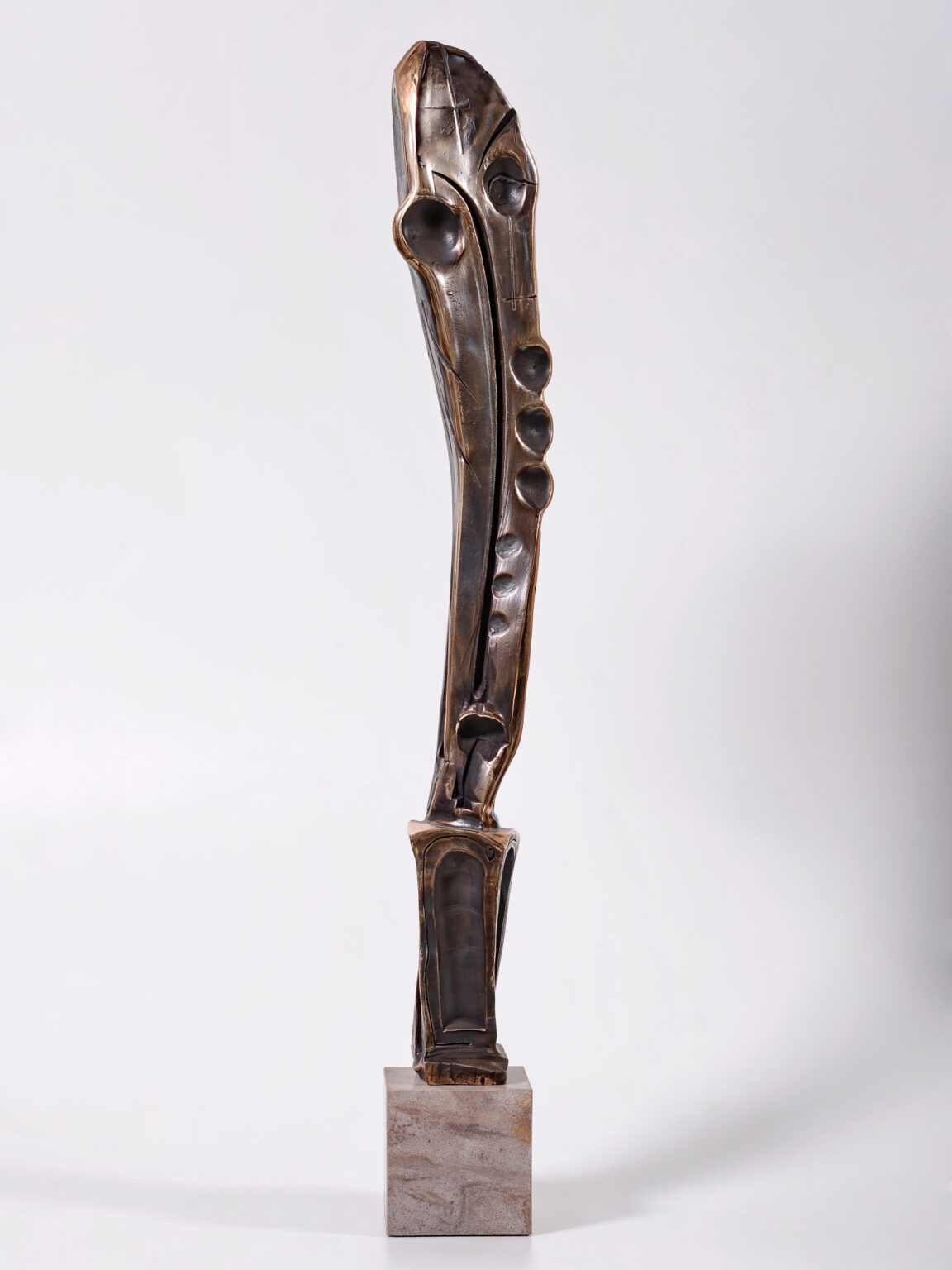 Stâlpnic II – sculptură în bronz, artist Liviu Bumbu – Liviu Bumbu – O Galerie de Artă
