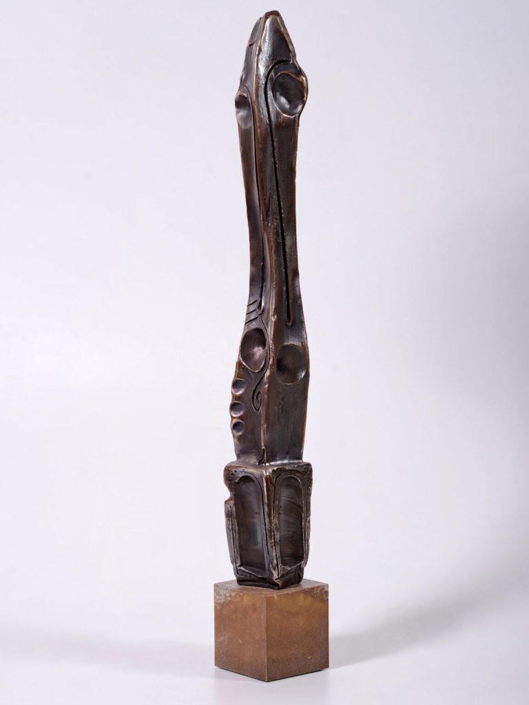 Stâlpnic III – sculptură în bronz, artist Liviu Bumbu – Liviu Bumbu – O Galerie de Artă