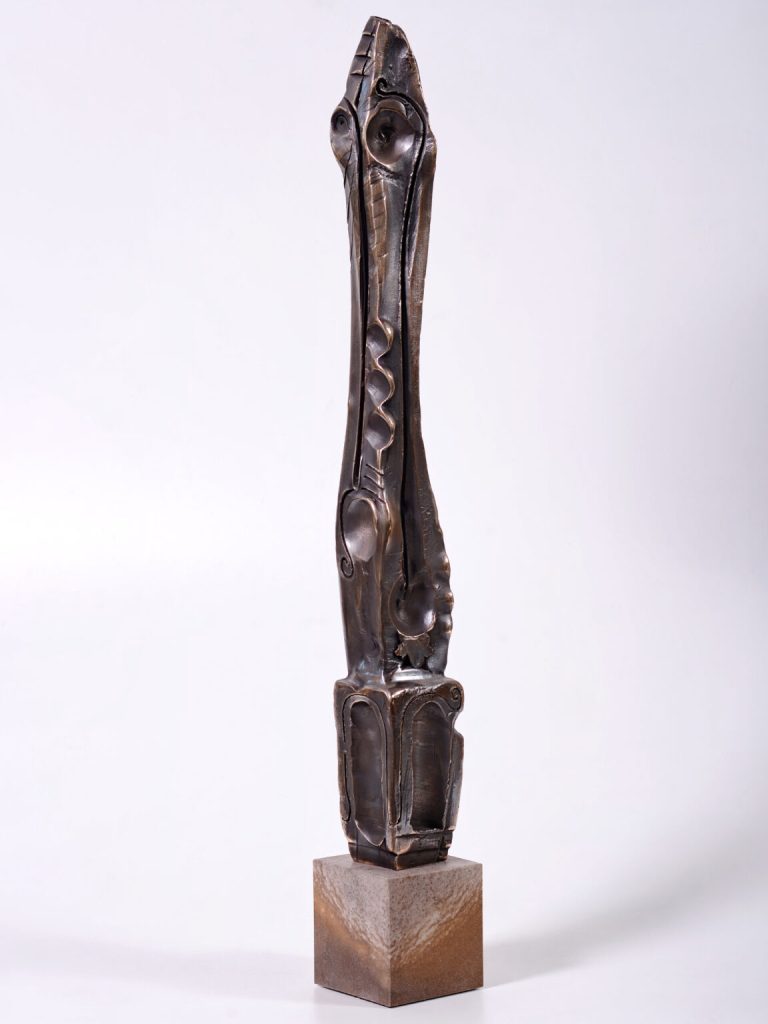 Stâlpnic III – sculptură în bronz, artist Liviu Bumbu – Liviu Bumbu – O Galerie de Artă