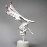 Surrender – sculptură în lut ars patinat, artist Petru Leahu – Petru Leahu – O Galerie de Artă