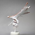 Surrender – sculptură în lut ars patinat, artist Petru Leahu – Petru Leahu – O Galerie de Artă