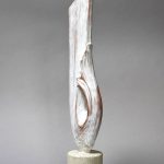 Vertical Call – sculptură în lut ars patinat, artist Petru Leahu – Petru Leahu – O Galerie de Artă