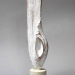 Vertical Call – sculptură în lut ars patinat, artist Petru Leahu – Petru Leahu – O Galerie de Artă