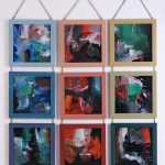 Vibrație triptic – pictură în acrilic, artist Emanuel Bumbu – Emanuel Bumbu – O Galerie de Artă