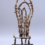 Vitraliu II – sculptură în bronz, artist Liviu Bumbu – Liviu Bumbu – O Galerie de Artă