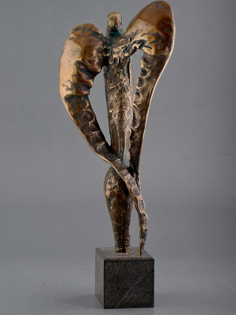 Zbor – sculptură în bronz, artist Liviu Bumbu – Liviu Bumbu – O Galerie de Artă