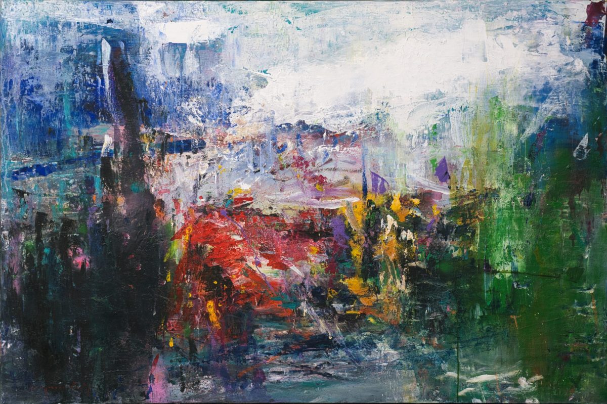 Zori în Grădina Secretă – pictură în ulei, artist Iurie Cojocaru – Iurie Cojocaru – O Galerie de Artă